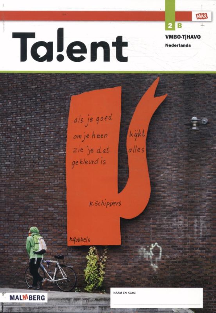 leerjaar 2 vmbo-t/havo nederlands / Talent / leeropdrachtenboek B