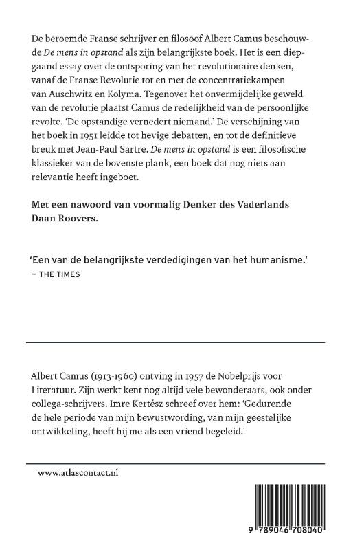 De mens in opstand / Olympus achterkant
