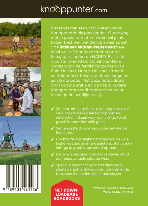 Knooppunter Fietsboek Midden-Nederland / Knooppunter achterkant