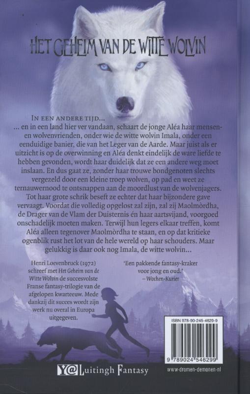 De nacht van de wolvin / Het geheim van de witte wolvin / 3 achterkant