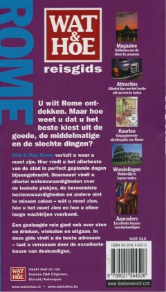 Rome / Wat & Hoe reisgids achterkant