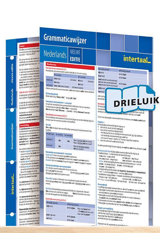 Grammaticawijzer Nederlands - nieuwe editie uitklapkaart