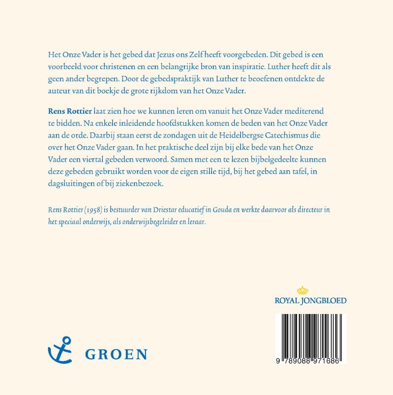 Leren bidden met het Onze Vader Leren bidden met het Onze Vader achterkant