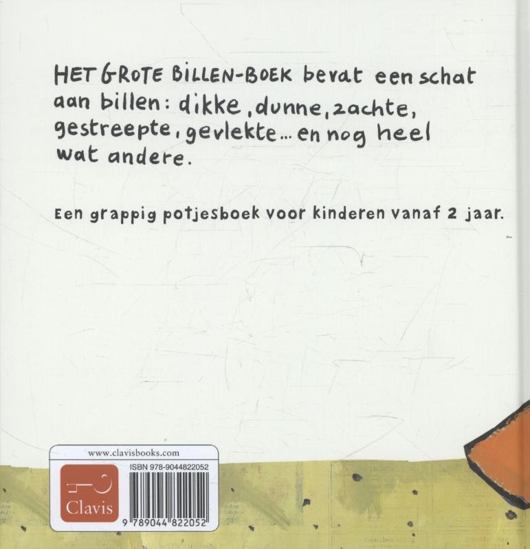 Clavis Het grote billenboek. 2+ achterkant