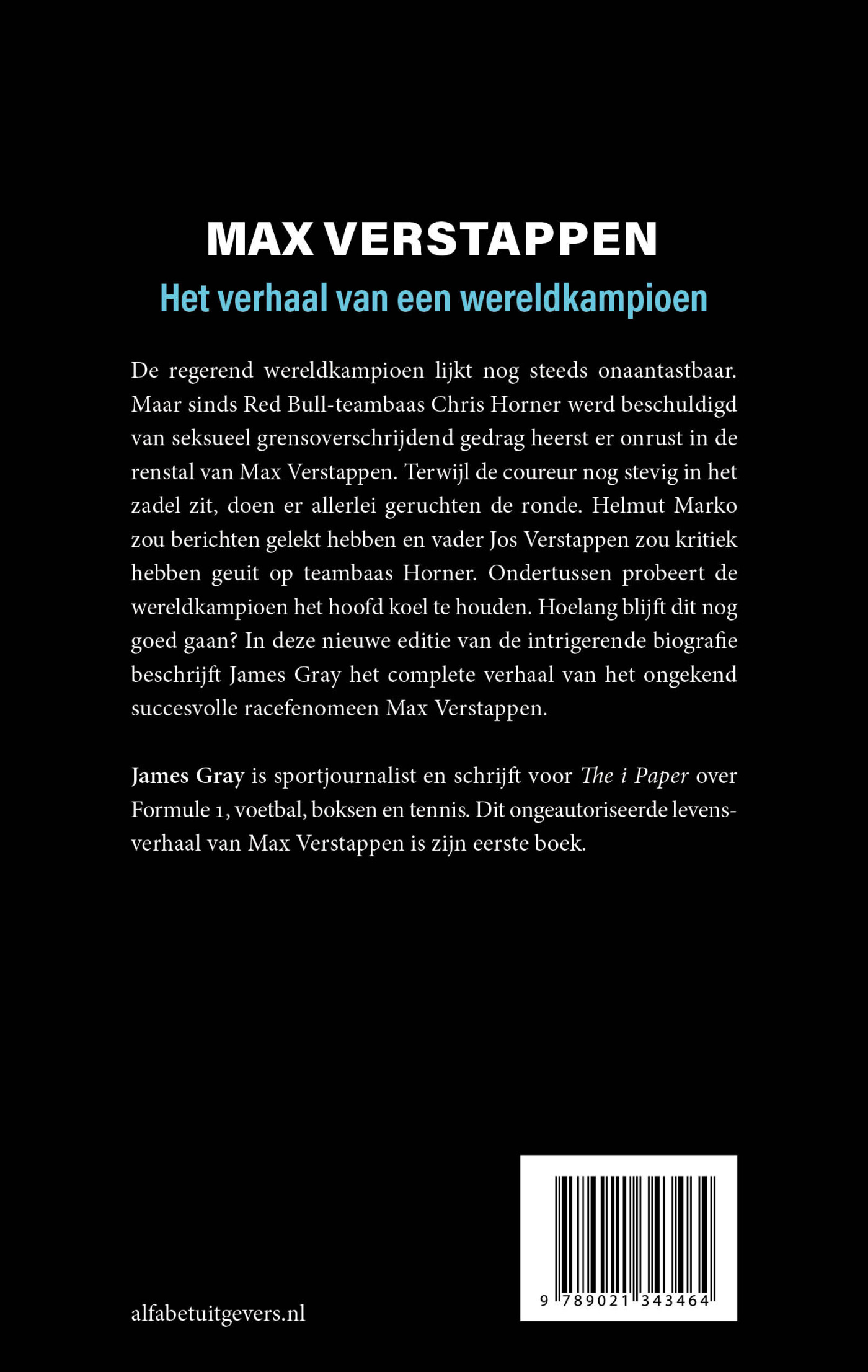 Max Verstappen achterkant