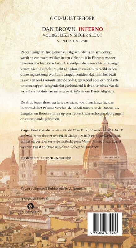 Inferno / Robert Langdon / 4 achterkant