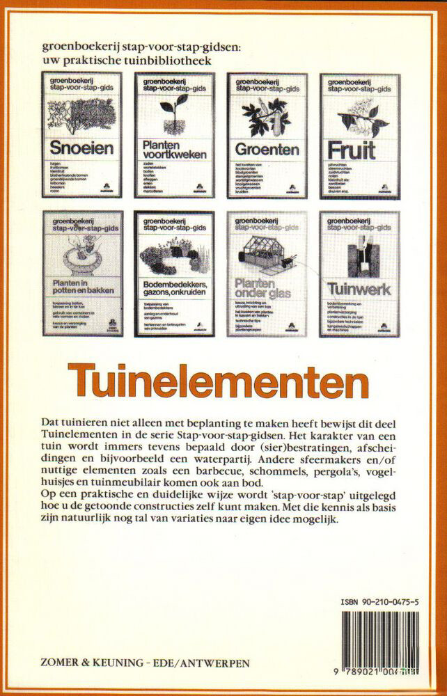 Tuinelementen / De groenboekerij Stap-voor-stap-gids achterkant