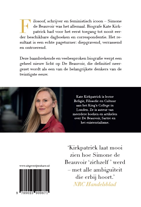 Simone de Beauvoir Simone de Beauvoir achterkant