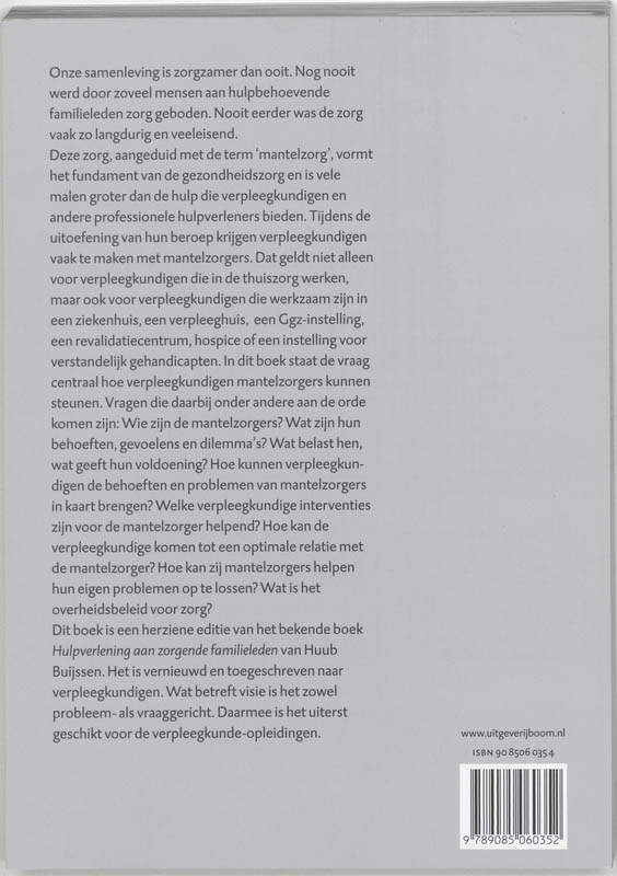 Hulpverlening Aan Mantelzorgers achterkant