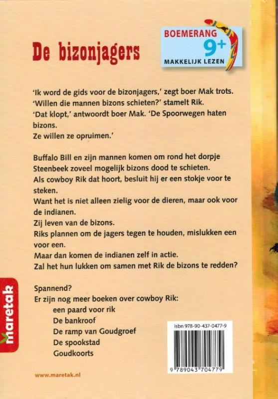 De bizonjagers / Boemerang achterkant