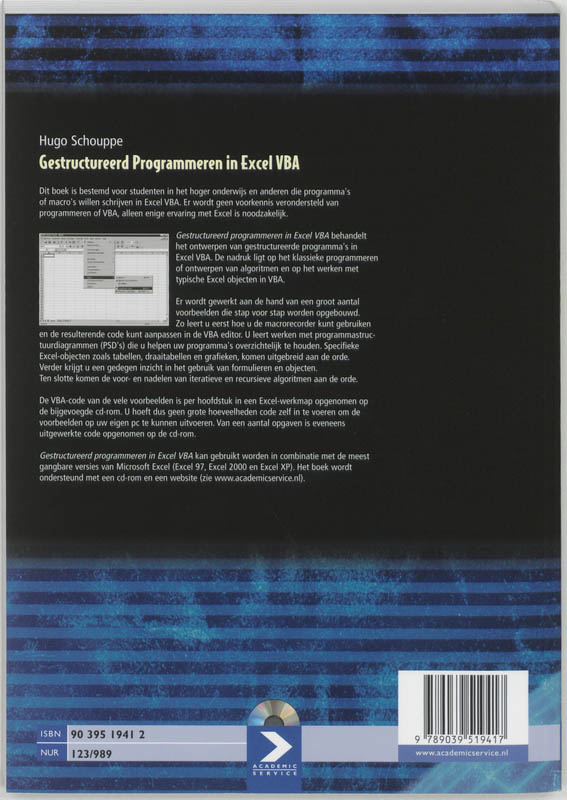 Gestructureerd programmeren in Excel VBA achterkant