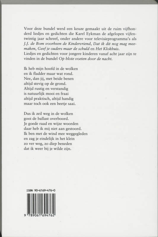 Mijn hoofd in de wolken achterkant