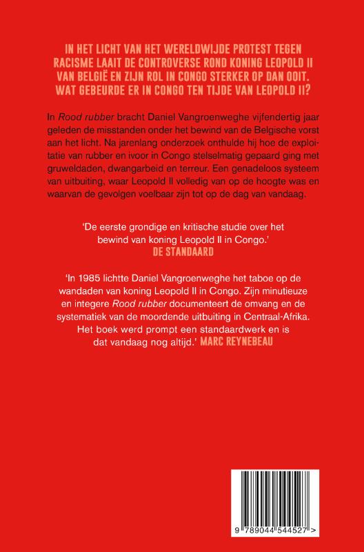 Rood rubber achterkant