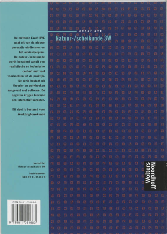Natuur-/scheikunde / 3W / Theorieboek / Methode Exact BVE achterkant