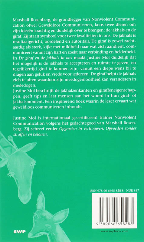 De giraf en de jakhals in ons achterkant