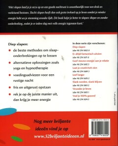 Diep slapen / 52 Briljante ideeen achterkant