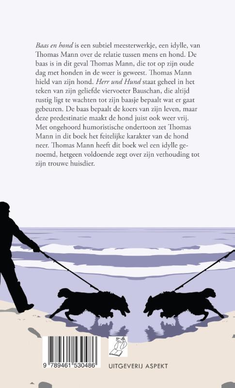 Baas en hond achterkant