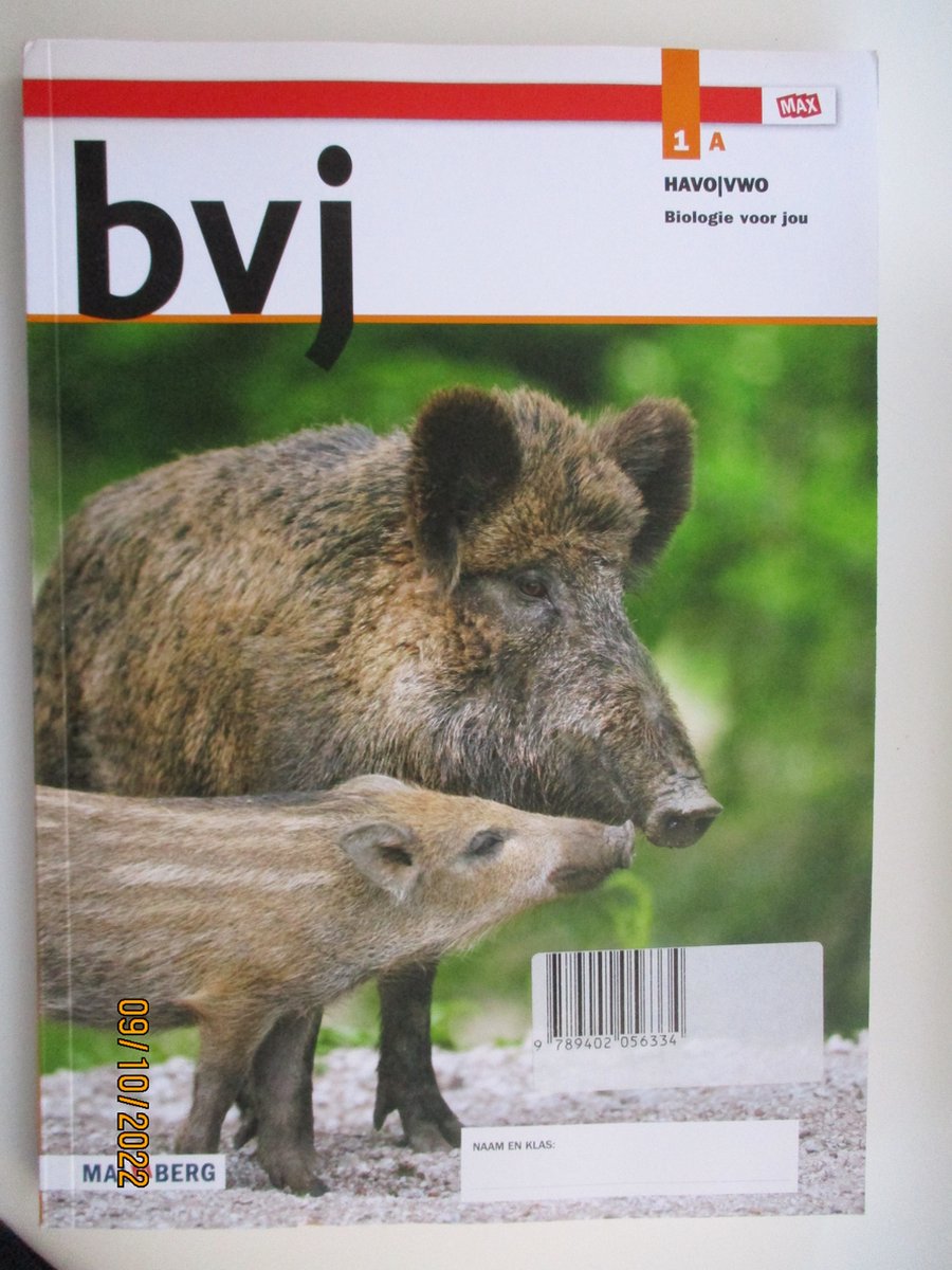 Leerjaar 1 Havo-vwo / Biologie Voor Jou / Leeropdrachtenboek A