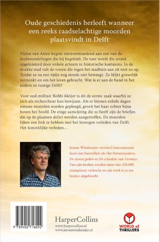 De wraak van Balthasar / Delft-trilogie / 3 achterkant
