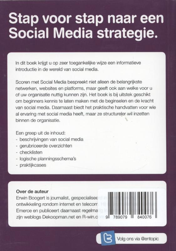 Scoren met Social Media achterkant