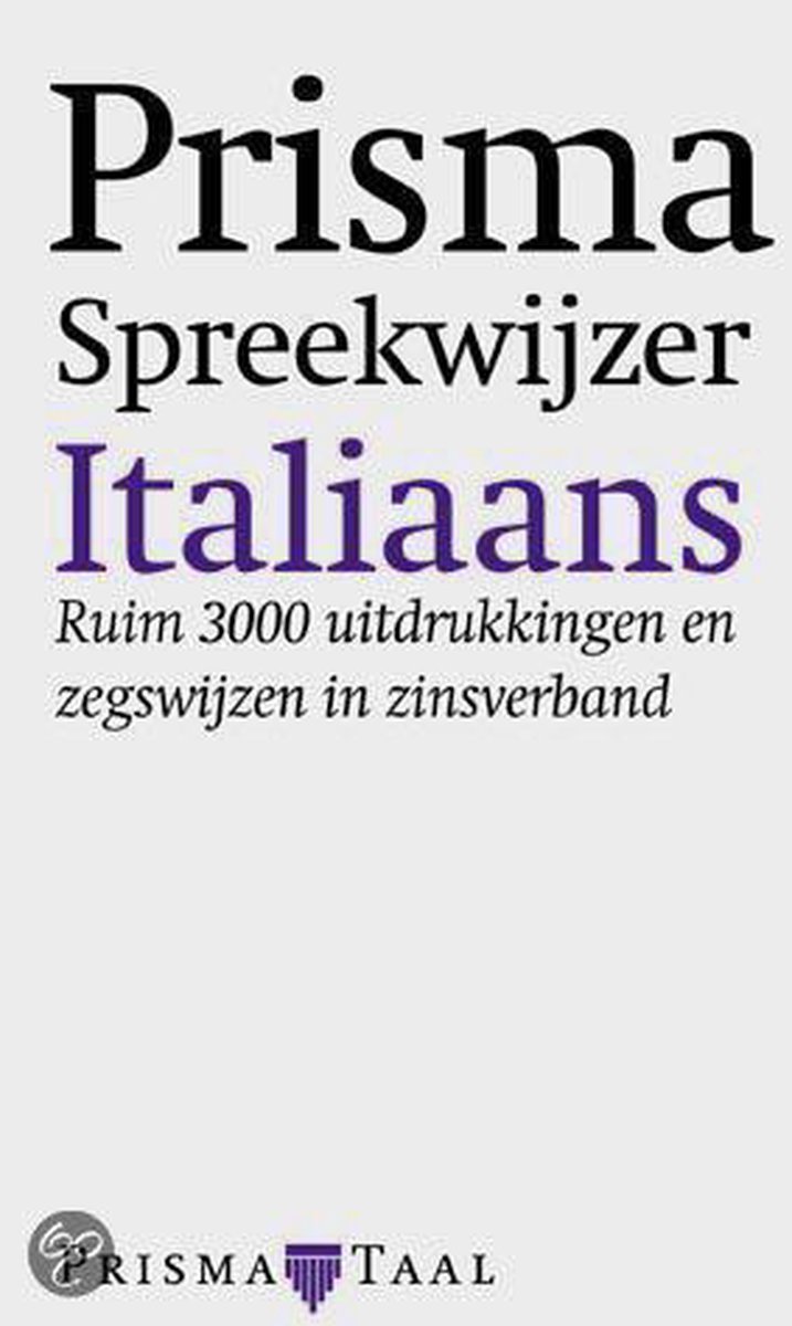 Prisma spreekwijzer Italiaans / Prisma pocket woordenboek
