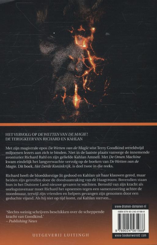 Richard & Kahlan 2 -   Het Derde Koninkrijk achterkant