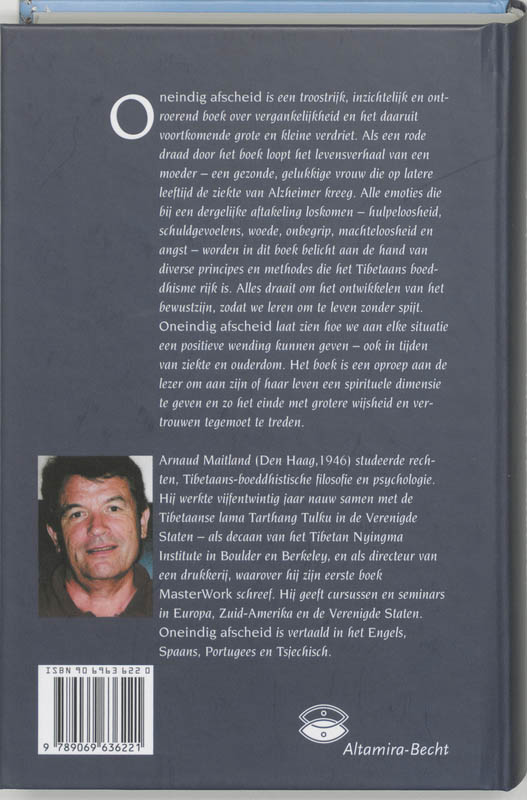 Oneindig afscheid Oneindig afscheid achterkant