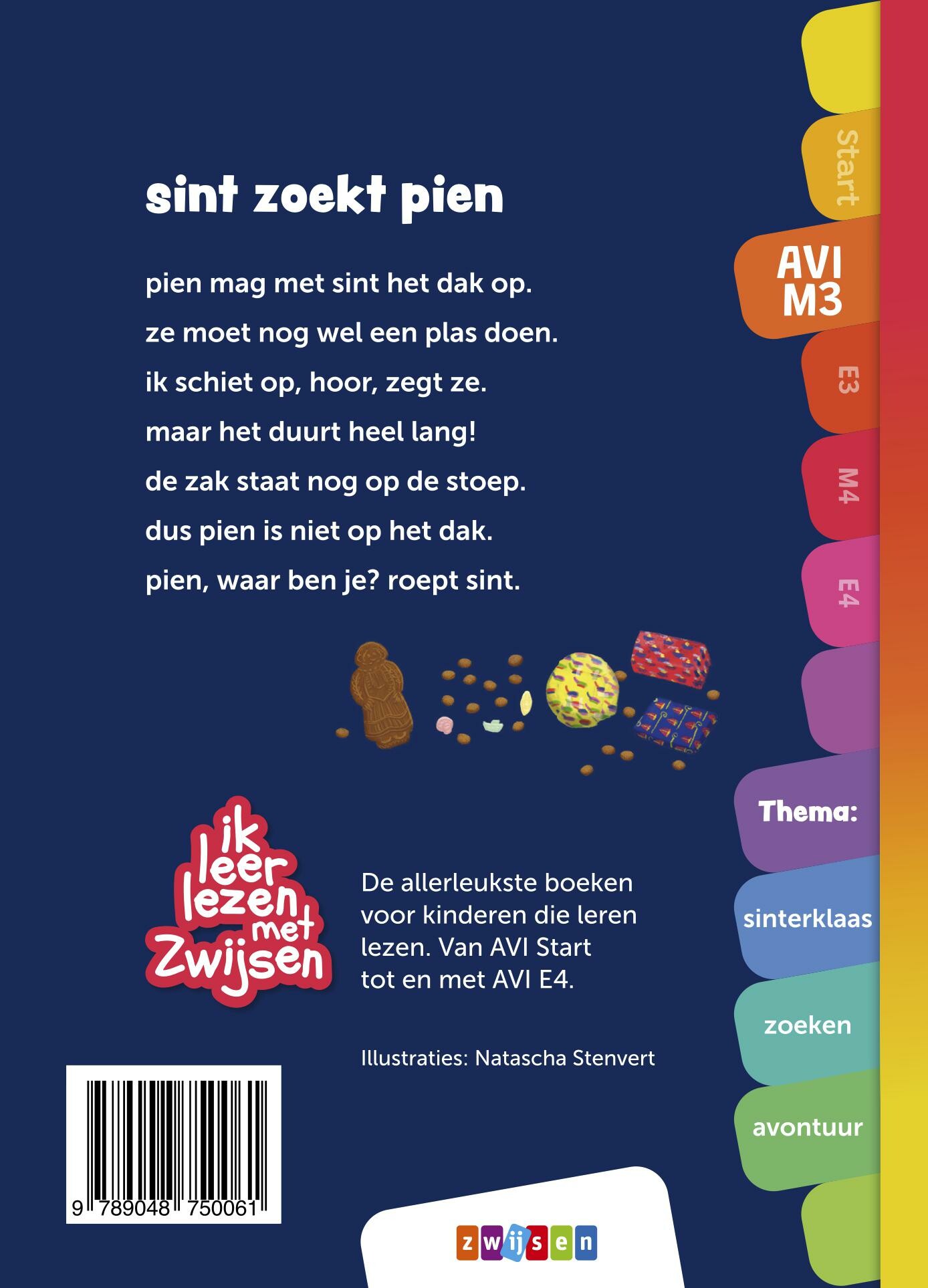 Sint zoekt Pien / Ik leer lezen met Zwijsen achterkant