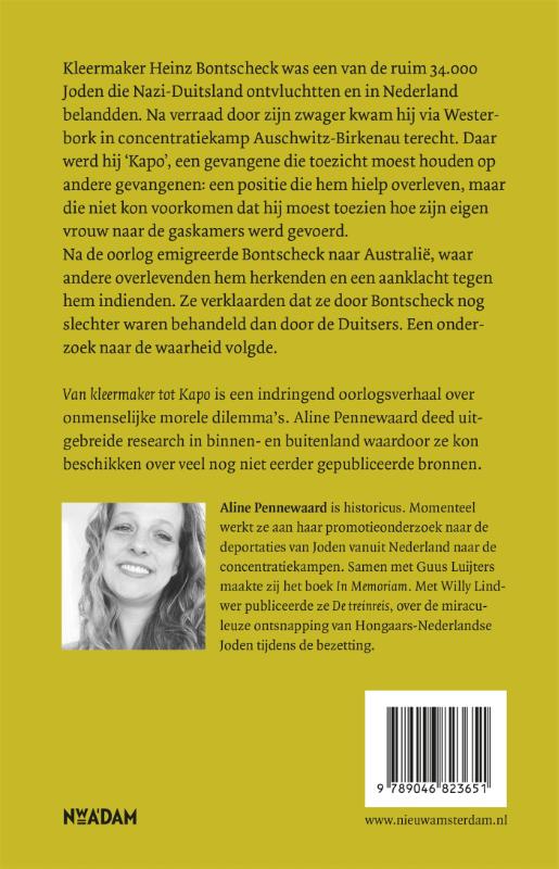 Van kleermaker tot kapo Van kleermaker tot kapo achterkant