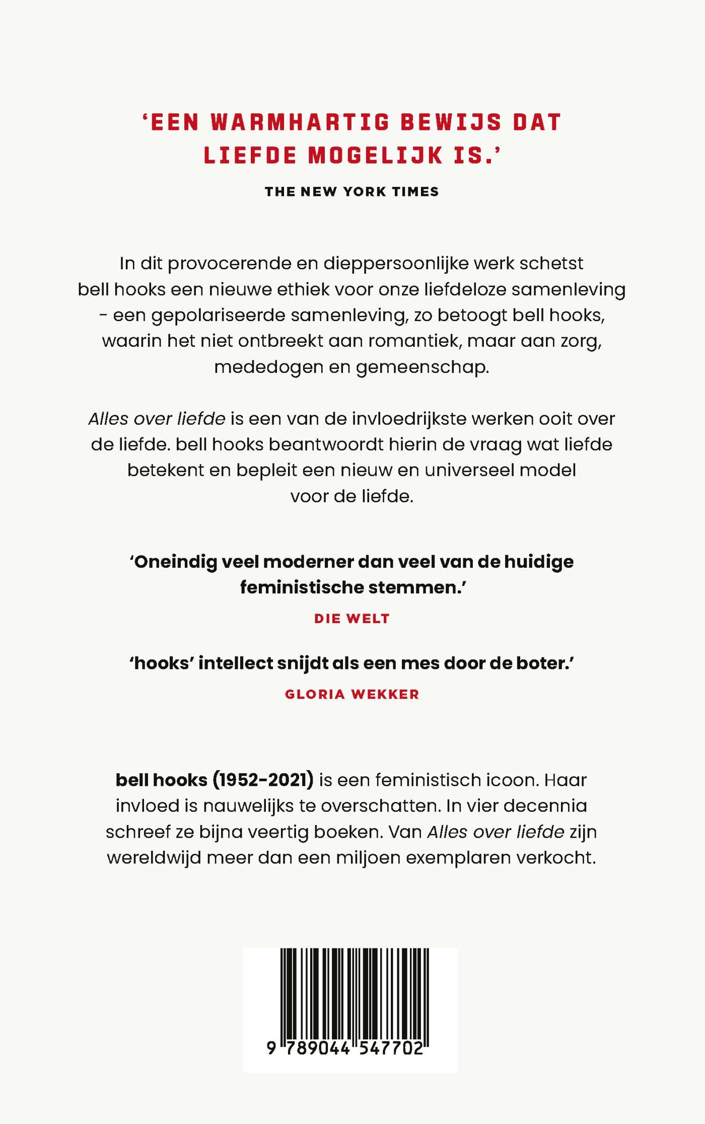 Alles over liefde achterkant
