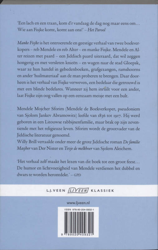 Manke Fisjke / L.J. Veen klassiek achterkant