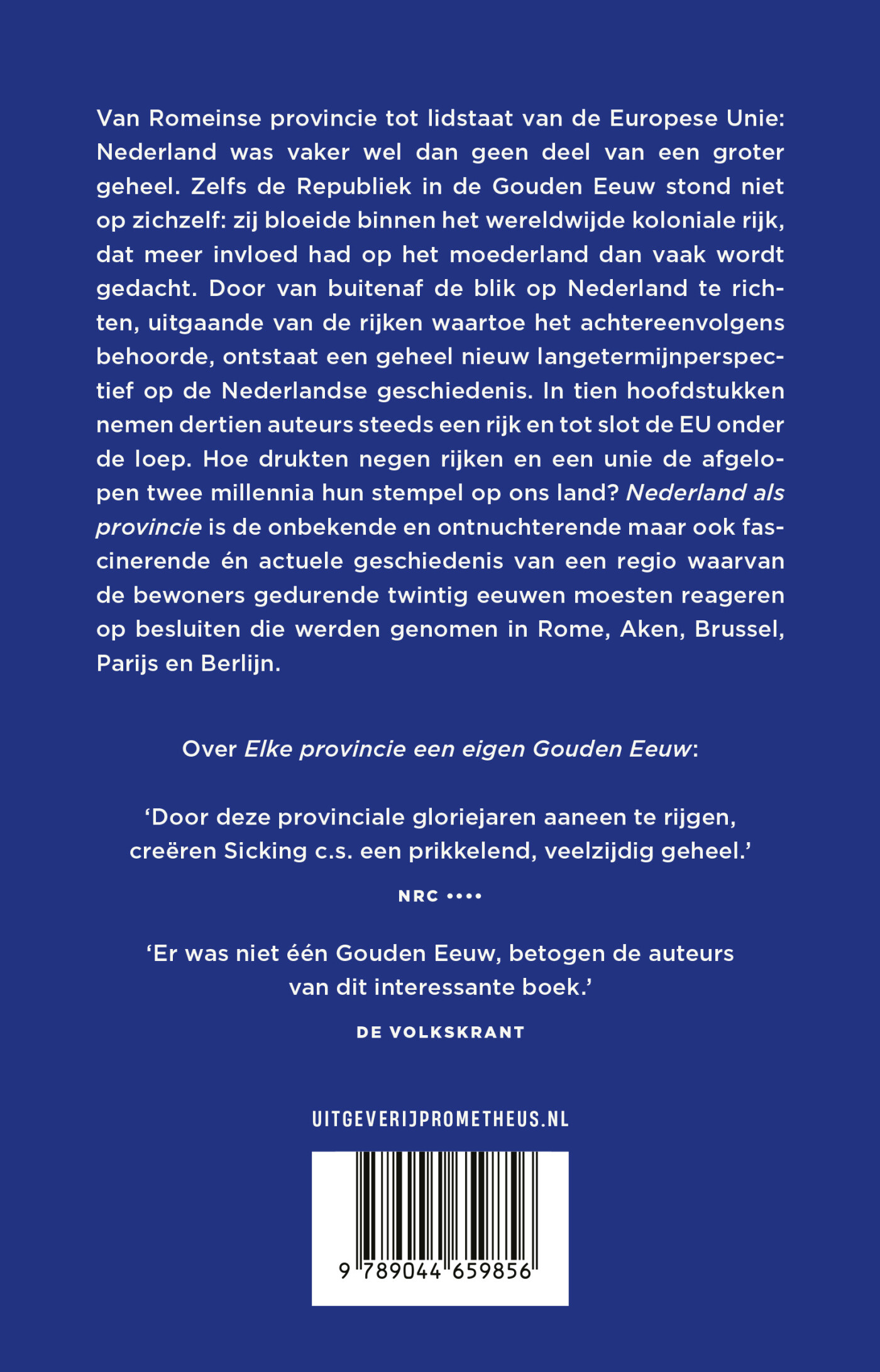 Nederland als provincie achterkant