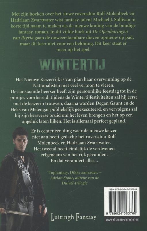 De openbaringen van Riyria / 5 Wintertij / De openbaringen van Riyria achterkant