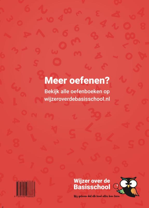 Oefenboek Klokkijken Groep 6/7/8 / wijzeroverdebasisschool.nl achterkant