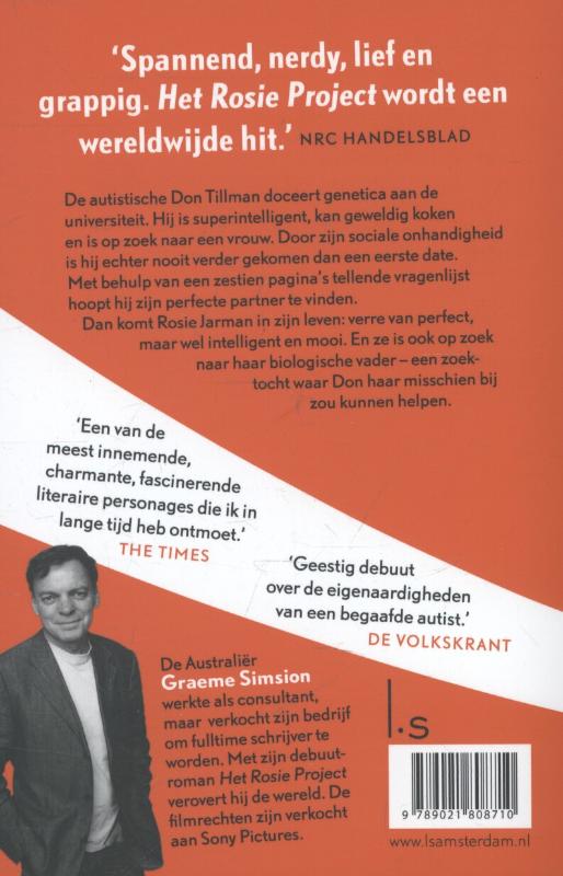 Het Rosie project / Rosie / 1 Het Rosie project / Rosie / 1 achterkant