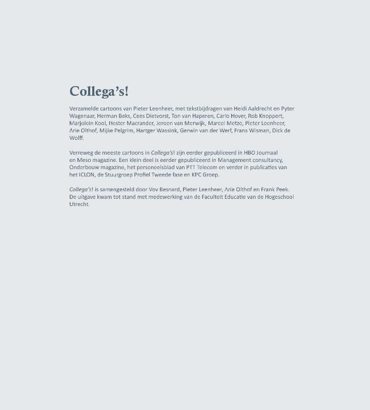 Collega's! achterkant