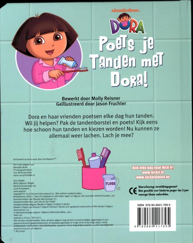 Dora - Poets je tanden met Dora achterkant