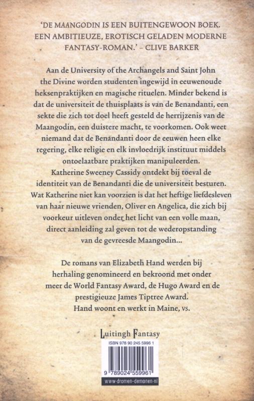 De maangodin De maangodin achterkant