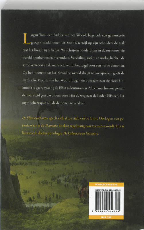 De elfen van Cintra / De Shannara saga / 11 achterkant