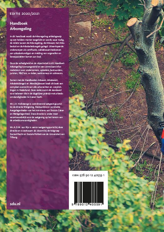 Handboek Arboregeling. Editie 2020-2021 achterkant