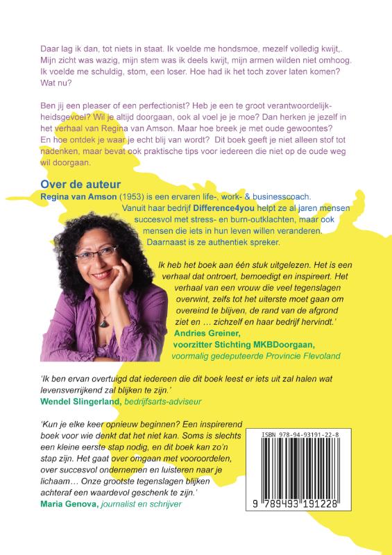 Sterker uit je burn-out! Sterker uit je burn-out! achterkant