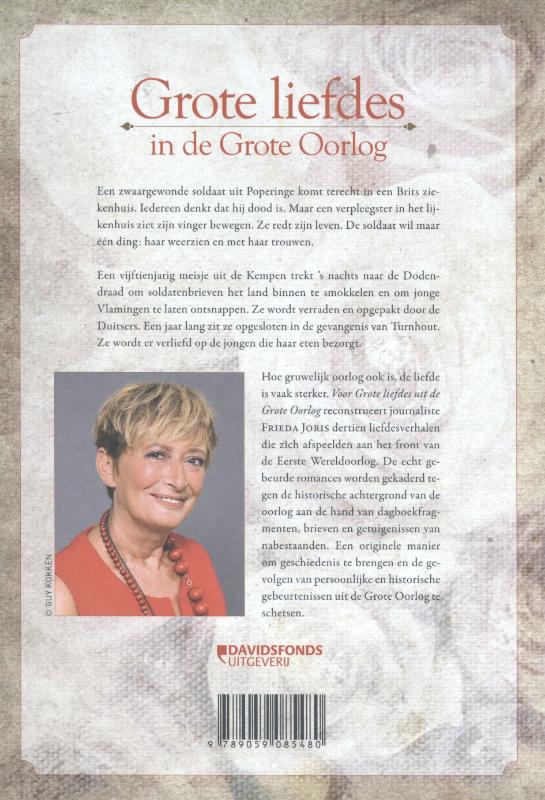 Grote liefdes in de Grote Oorlog achterkant