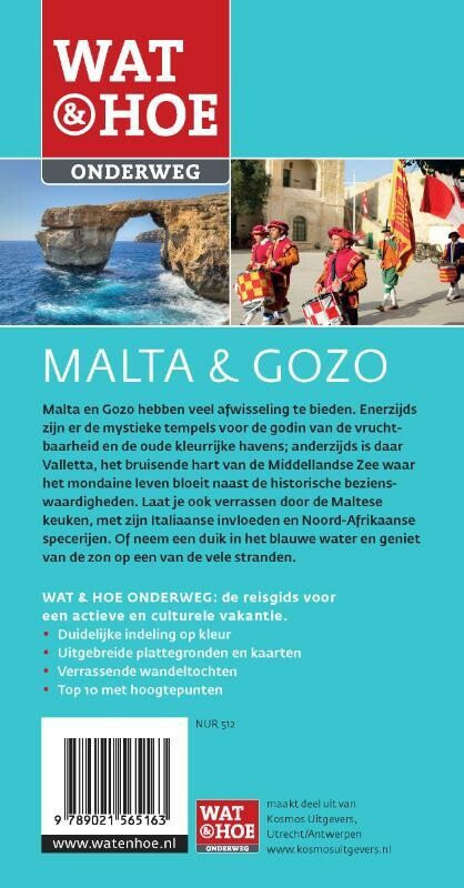 Malta en Gozo / Wat & Hoe onderweg achterkant