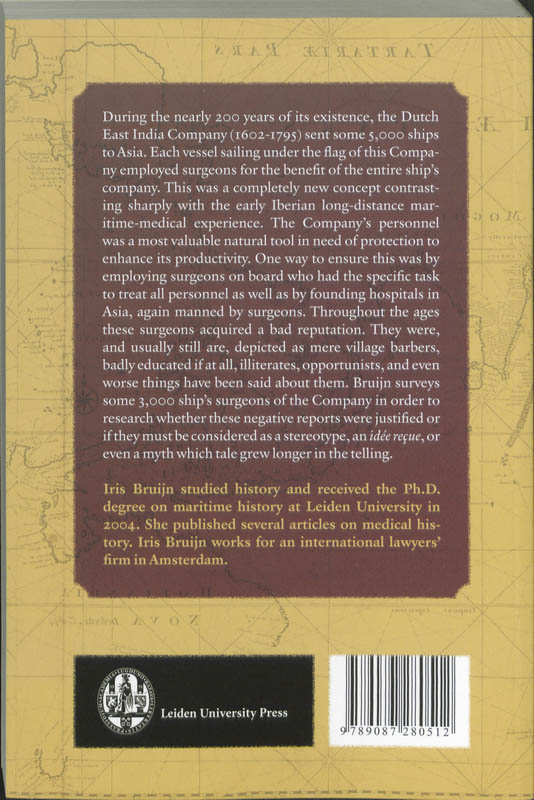 Ship's surgeons of the Dutch East India Company / LUP Academic achterkant