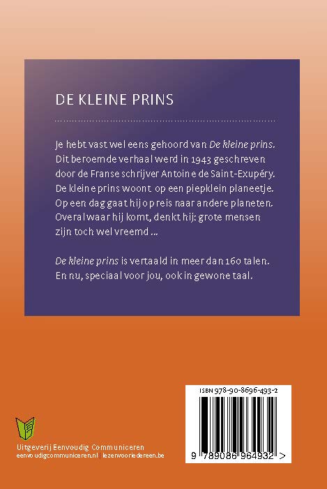 De kleine prins achterkant
