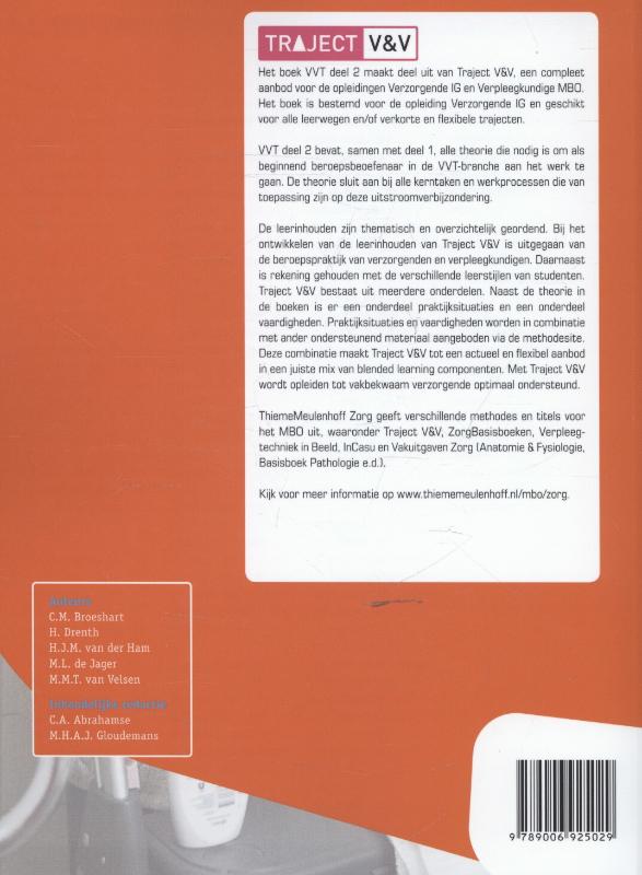 VVT Deel 2 Vepleeg-, verzorgingshuizen, thuiszorg niveau 3 VVT Deel 2 Vepleeg-, verzorgingshuizen, thuiszorg niveau 3 achterkant
