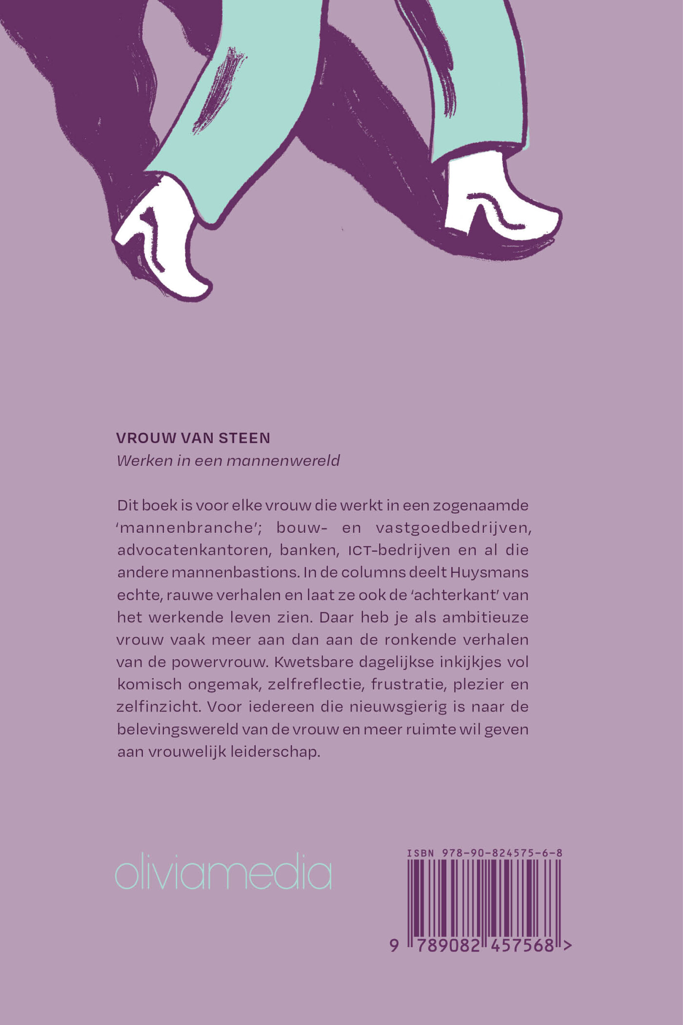 Vrouw van steen achterkant