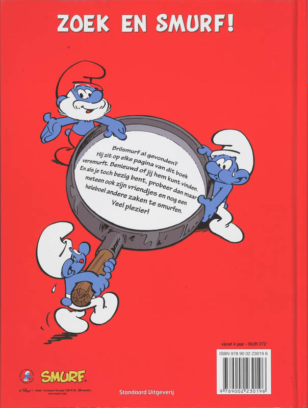 Waar is Brilsmurf? / De Smurfen achterkant