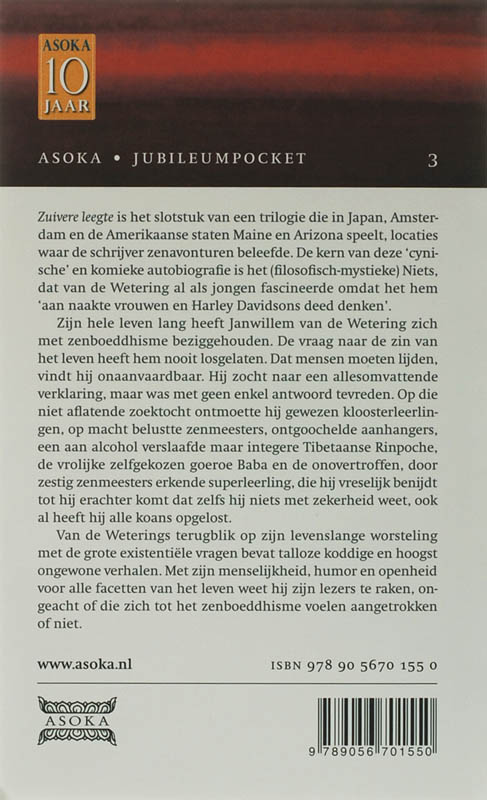 Zuivere leegte / Jubileum-pockets / 3 achterkant