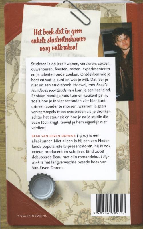 Rainbow pocketboeken - Beau's handboek voor studenten Rainbow pocketboeken - Beau's handboek voor studenten achterkant